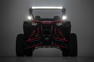 LED Light Bar - Rough Country - Curved | Dual Row - Black